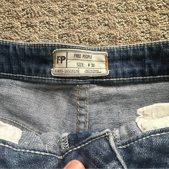 Free People Chalet High Waisted Wide Leg Jean Size 30 - Picture 4 of 5